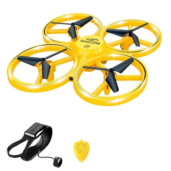 Tracker CX-50 Mini UFO Quadcopter RC Drone | Infrared Induction Hand-Control Toy with LED Lights for Kids & Beginners