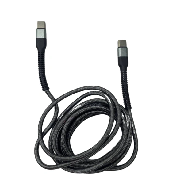 Voltoura VC-71 2000mm Type-C to Type-C Cable – 65W Super Quick Charge, Durable Zinc Plated