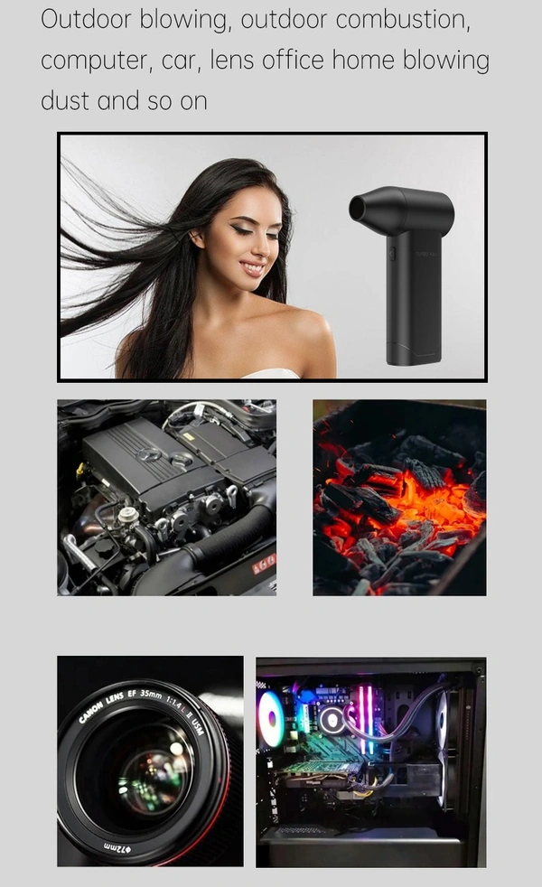 Portable Handheld Super Power Turbo Fan – Jet Engine Snow Blower for Outdoor Use Violent turbofan