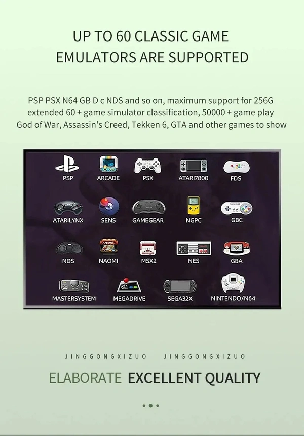 G11 Pro 4K HD Video Game Console 2.4G Wireless Controller Emuelec4.3 S905X2 Dual System Family Gamebox Built-in  Game
