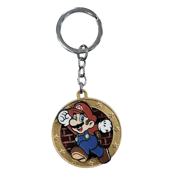 Super Mario - Zinc Alloy Rotating Keychain – Stylish 360° Spinner Key Ring for Car, Bike & Home Keys
