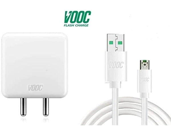 4A Flash Power Adapter Wall Charger With Vooc 7 Pin Micro Usb Data Sync Charging Cable Set For Oppo Reno/Oppo F11 Pro And All Oppo Smartphone, Laptops Cellular Phones (White)