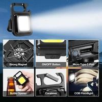 Cob Rechargeable Keychain Light
