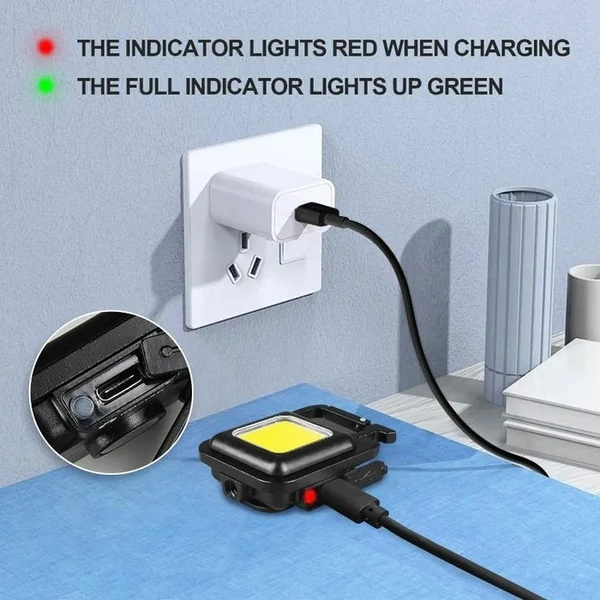 Cob Rechargeable Keychain Light