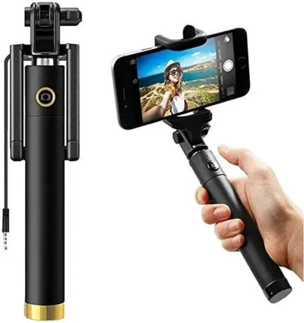 Selfie Sticks with Aux Wire for All Smart Phones Cable Selfie Stick