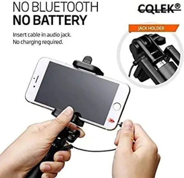 Selfie Sticks with Aux Wire for All Smart Phones Cable Selfie Stick