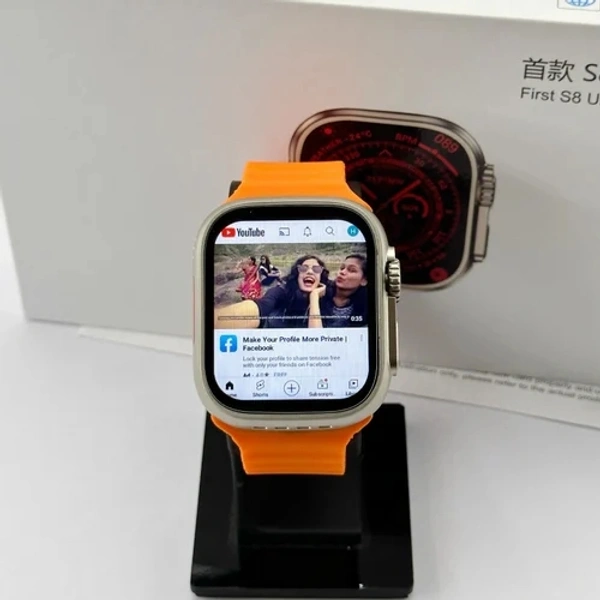 S8 Ultra Smart Watch Simcard Android Watch With 4g Simcard Supported PLAYSTORE AND YOUTUBE1GB Plus 16GB