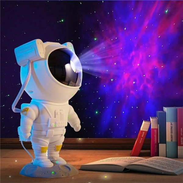 Astronaut Galaxy Projector - White