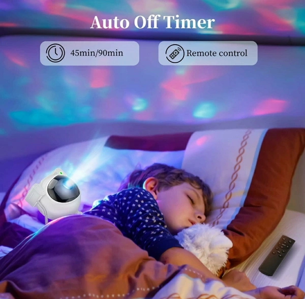 Astronaut Galaxy Projector - White