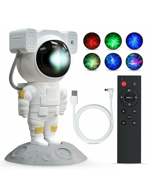 Astronaut Galaxy Projector - White