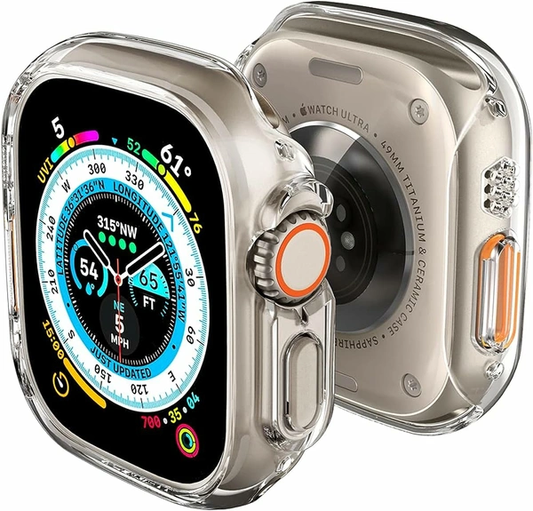 49MM Ultra Smart Watch Ultra (2023/2022) - Crystal Clear CASE 360° CASE 