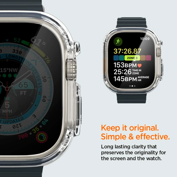 49MM Ultra Smart Watch Ultra (2023/2022) - Crystal Clear CASE 360° CASE 