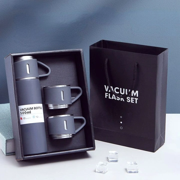 500ml Stainless steel thermostat with cup Vaccume Flask Set