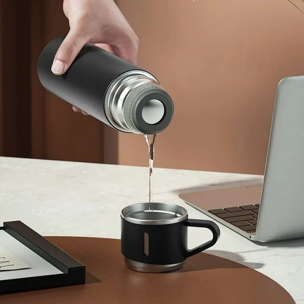 500ml Stainless steel thermostat with cup Vaccume Flask Set