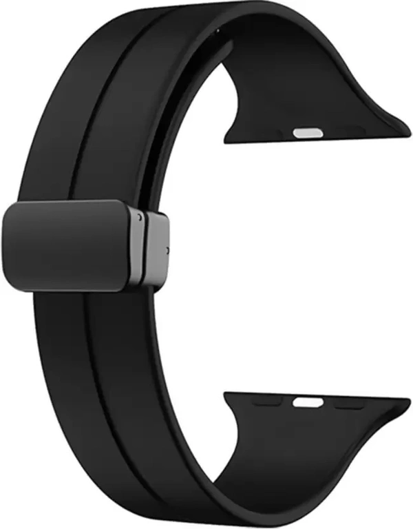 Magnetic Band Compatible with iWatch Strap 38mm 40mm and 41mm for iWatch Ultra SE2 SE Series 8 7 6 5 4 3 2 1 Smart Watch Strap  (Black)