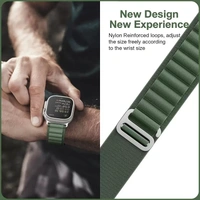 Alpine Smart Watch Strap Compatible with ultra smart Watch 49mm 45mm 44mm and 42mm Perfect Fit for Ultra SE2 SE Series 8/7/6/5/4/3/2/1 iWatch Smart Strapband for Men Women Smart Watch Strap  (Green)
