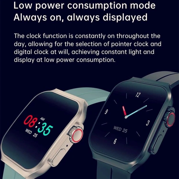 OA88 Smartwatch 1.96 Inch AMOLED Ultra Clear Screen 3D Flexible Surface Design