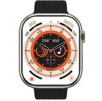 Hk9 Pro Smartwatch Series 8 2.02" Screen Type-c Charger Port Hemp Rope Strap Iwo Watch 8 hk8 pro max Smart Watch Hk9 Pro - Black