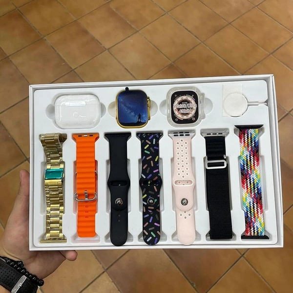I20 Ultra Max Combo | I20 Ultrta Smart Watch  - Gold