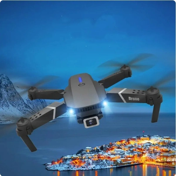 E88 Dual-camera Intelligent Remote Control SMART DRONE - Black