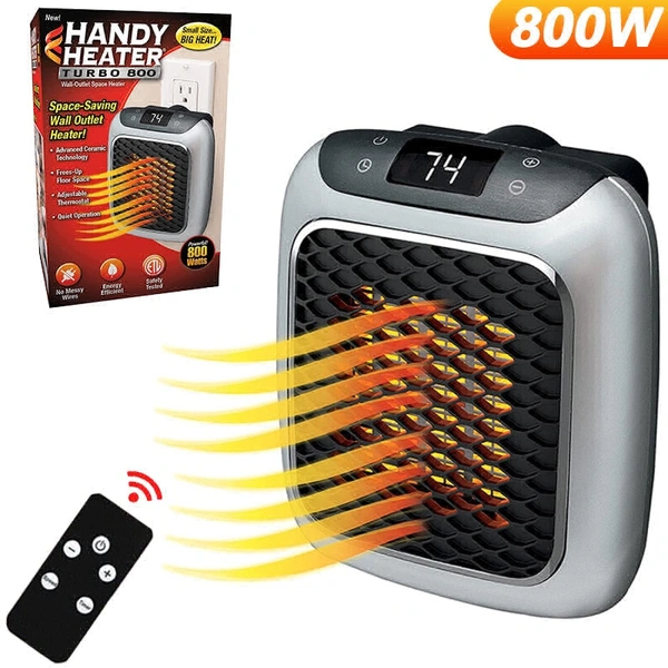 Mini Heater Electric Heater Remote  Fan Household Wall Handy Heating Stove Radiator Warmer Machine for Winter