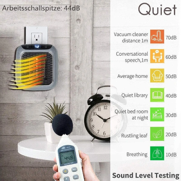 Mini Heater Electric Heater Remote  Fan Household Wall Handy Heating Stove Radiator Warmer Machine for Winter