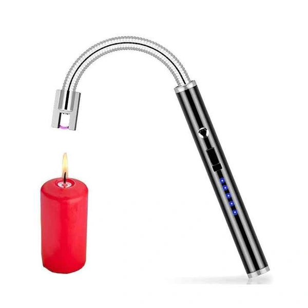 Kitchen Gadgets Candle Lighter Electric Arc Lighter with USB Rechargeable Battery Plasma Flameless & Windproof Lighters