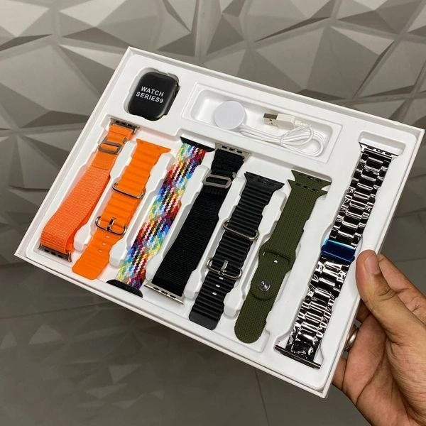 Festival Special 9 In 1 Combo | Series 9 Smartwatch With 7 Different Premium Straps