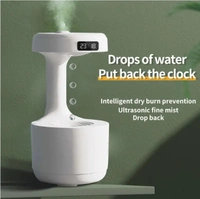 New Arrival Cool Mist Maker 800ml Portable Air Anti-Gravity Water Drop Humidifier Ultrasonic Anti Gravity Humidifier