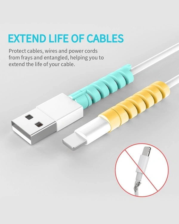 Charger Spiral Charger Cable Protectors for Wires Data Cable Saver Charging Cord Protective 