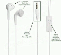 YS Earphones with Ultra Bass & Dolby Sound 3.5mm Jack for All Samsung,/Anroid/iOS Devices - (White)