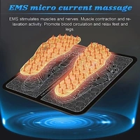 Mini Massage Machine mini massager portable rechargeable full body massager for pain relief with 8 Mode Ems neck cervical massager (FOOT-MASSAGER-COMBO-1) (FOOT MASSAGER)