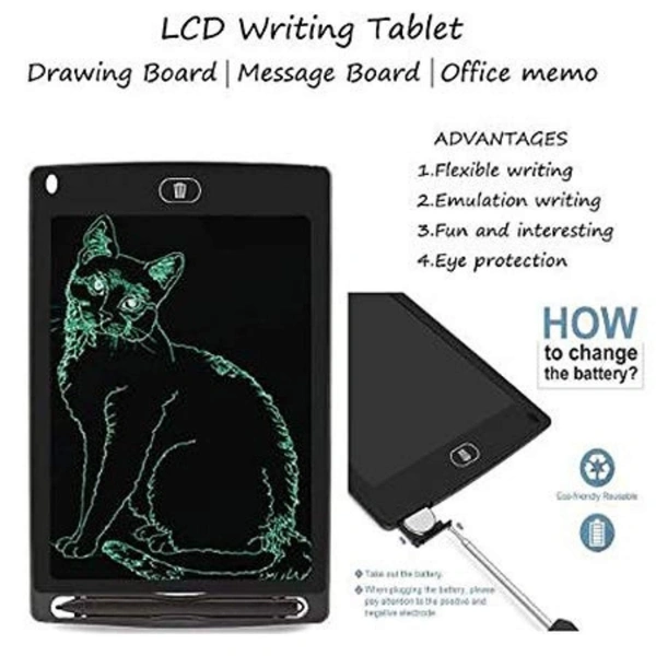 Kids Toys LCD Writing Tablet 8.5Inch E-Note Pad Best Birthday Gift for Girls Boys, Multicolor