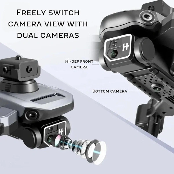 Foldable Mini Drone for Kids | Obstace Avoidance Drone | 360 Degree Flip Functionality | Foldable Toy Drone with 1080p Camera | 3 Speed Modes (DM99)