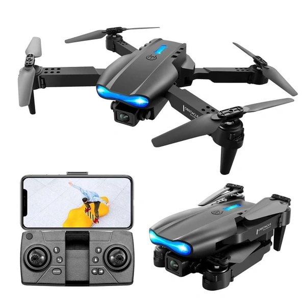 E99 Pro Drone With HD Camera, WiFi FPV HD Dual-fold RC Quadcopter Altitude Hold, Indoor And Outdoor Affordable Drone