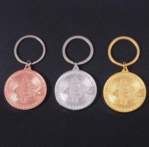 2023 New Bitcoin Keychain | Music Band Pendant | Trendy Jewelry for Men & Women"