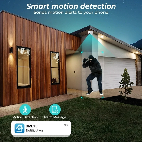 8MP 4K 2.8mm Wide Angle POE IP Surveillance Camera Night Vision Metal Vandal-proof NVR Security System