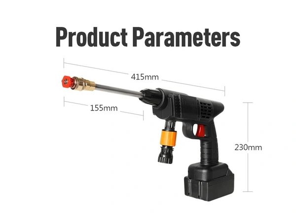 Portable Car Cordless Wash Water Gun 48V 9000mAh 15000rpm High Pressure Lithium Battery Pump Auto Wash Machine car wash