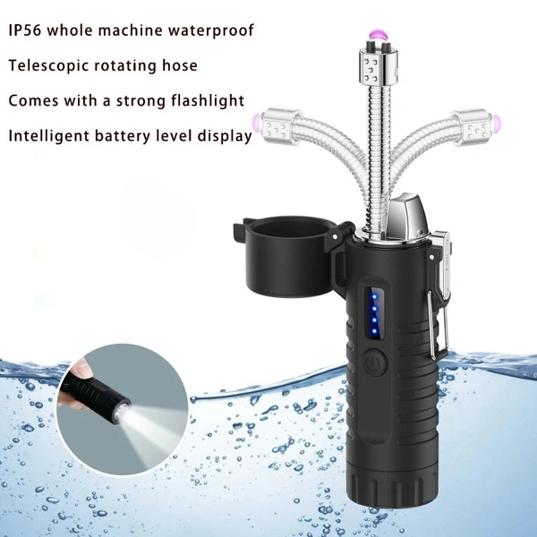 Multi-functional Outdoor Lighter Flashlight | Waterproof & USB Rechargeable