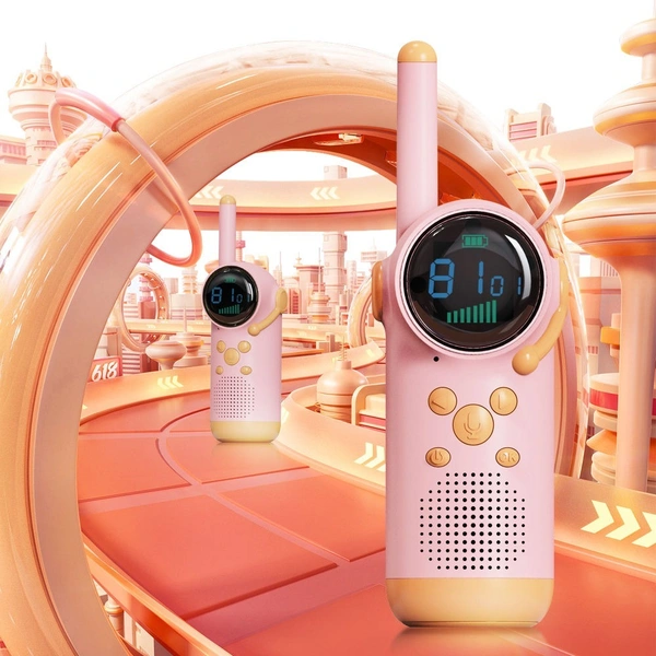2024 Mini Handheld Kids Walkie-Talkie | 3km Range UHF Toy | Perfect Christmas Diwali Gift for Children