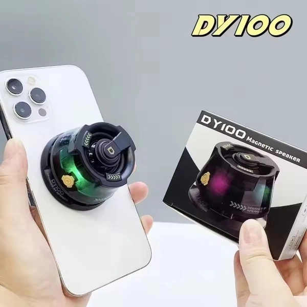 DY100 Portable Magnetic Speaker | Superior Bass Quality | Colorful Lights