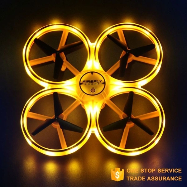 Tracker CX-50 Mini UFO Quadcopter RC Drone | Infrared Induction Hand-Control Toy with LED Lights for Kids & Beginners