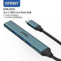 Onten Type-C to 4-Port USB 3.0 Hub – High-Speed Data Transfer & Multi-Device Support