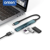 Onten Type-C to 4-Port USB 3.0 Hub – High-Speed Data Transfer & Multi-Device Support