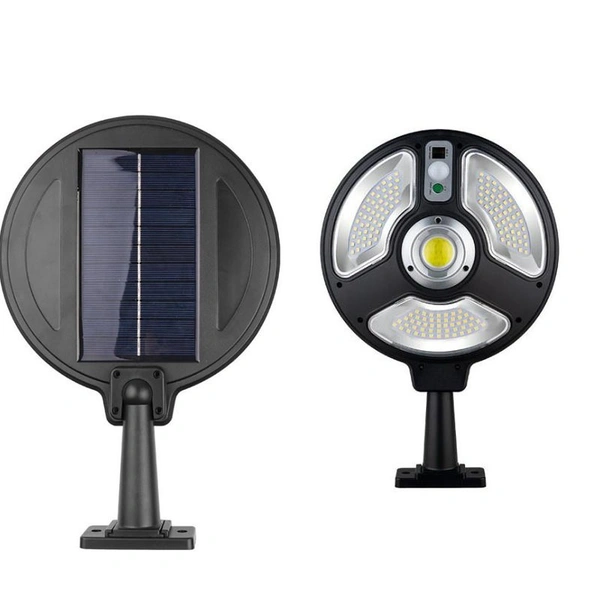 Jortan Round Shape Outdoor LED Solar Charging WorkLight | Remote Control, Motion Sensor, Super Bright Solar 