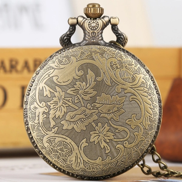 Vintage Steampunk Pocket Watch Necklace Pendant | Family Souvenir Gift for Mom Clock