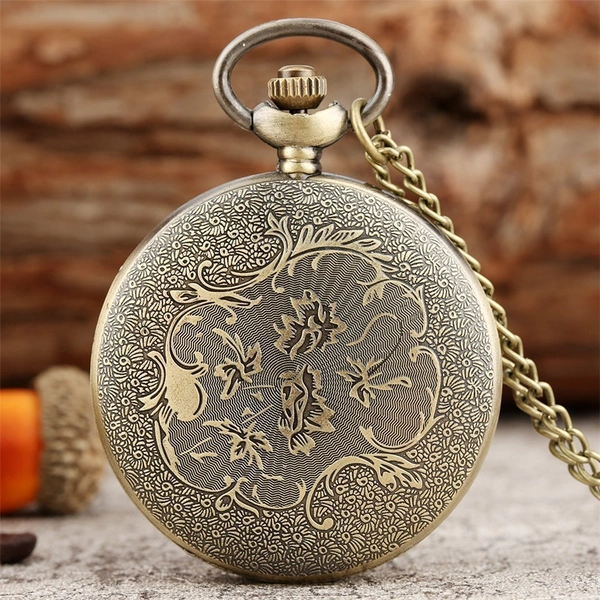 Harry Classic Quartz Pocket Watches | Retro Necklace Pendant with Fob Chain for Men, Women & Kids Clock