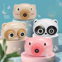 Electric Automatic Bubble Machine with Soap Water Maker Toys Cartoon Animal Pig Bubble Camera