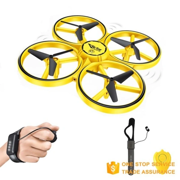 Tracker CX-50 Mini UFO Quadcopter RC Drone | Infrared Induction Hand-Control Toy with LED Lights for Kids & Beginners
