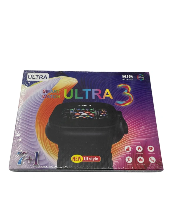 7+1 Combo ultra Smart Watch  – New UI Style, Bluetooth Call, BT Camera, Heart Rate, Sports Modes